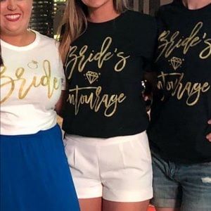 Brides Entourage bridesmaid T-shirt
